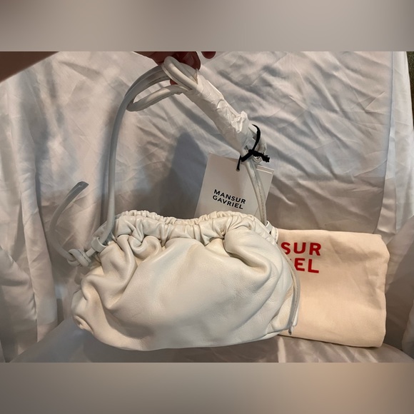 Mansur Gavriel mini lambskin cloud clutch crossbody bag - Picture 7 of 16